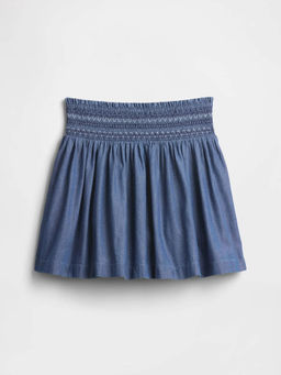 GAP - Girls Solid Shirred Mid-Rise Skirt