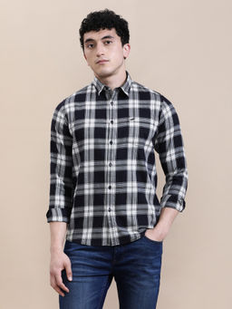 Crocodile - Mens Black Checks Comfort Casual Shirt