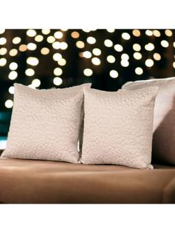 ERBA - Ivory Bari Cushion Cover (18 x 18 Inches)