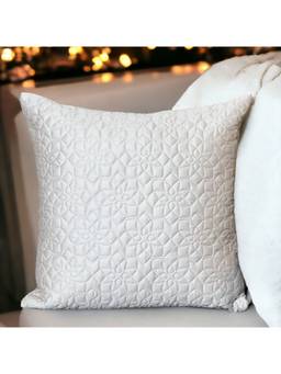 ERBA - Off White Bari Cushion Cover (18 x 18 Inches)