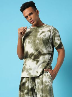 Campus Sutra - Tye-dye Stylish Casual (short & Shirt) (Set of 2)