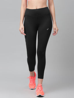 ASICS - Black Solid Katakana Crop Tight