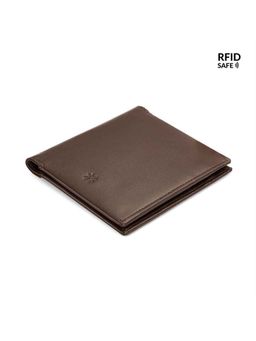 Pennline - Brown Rfid Safe Slim Bifold Leather Wallet