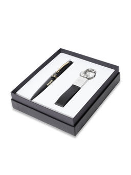 Pennline - Gift Set 83 Pennline Ballpoint Pen And Keychain - Black, Gold And Chrome