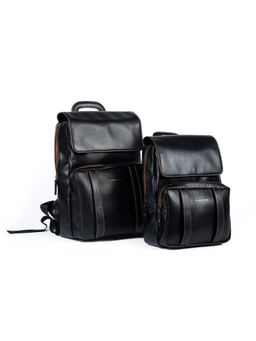 TANN TRIM - Metro Movers Black Backpack
