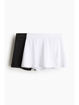 H&M - Girls Multi-Color 2-Pack Tennis Skirts with Drymove