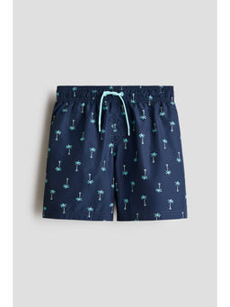 H&M - Boys Navy Blue Printed Swim Shorts