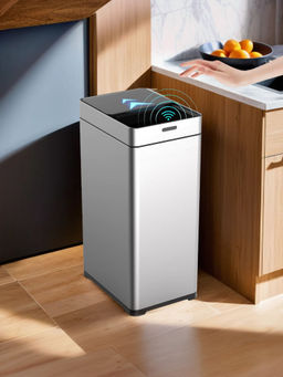 Fumato - 42L Motion Sensor Dustbin For Kitchen-Silver