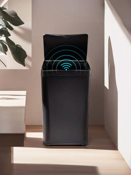 Fumato - 42L Motion Sensor Dustbin For Kitchen- Black