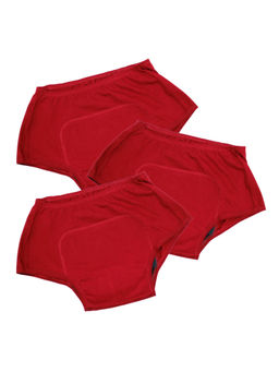 Adira - Girls Maroon Teen Period Panties (Pack of 3)