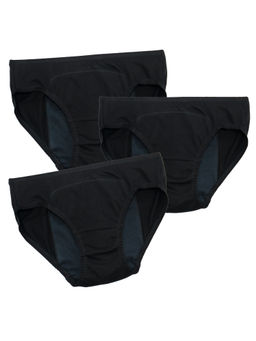Adira - Girls Black Teen Period Panties (Pack of 3)