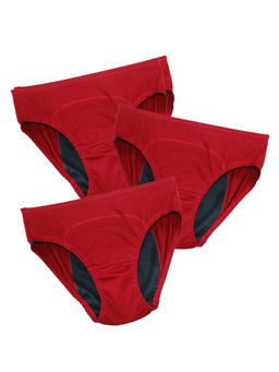 Adira - Girls Red Teen Period Panties (Pack of 3)