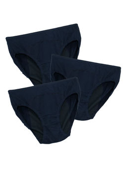 Adira - Girls Navy Blue Teen Period Panties (Pack of 3)