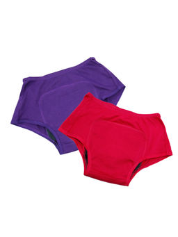 Adira - Girls Purple & Pink Teen Period Panties (Pack of 2)