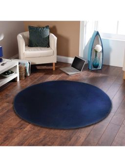 OBSESSIONS - Soft Shaggy Solid Carpet Navy Blue