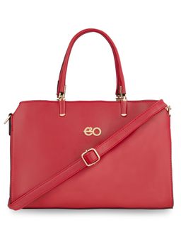 E2O - Maroon Stylish Metallic Touch Tote For Women's