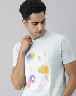 Rare Rabbit - Aqua Casual T-Shirt