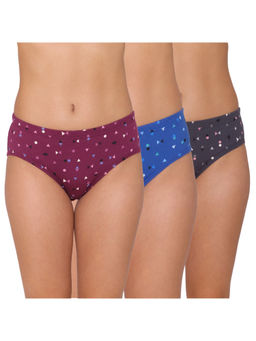 Groversons Paris Beauty - Assorted Panties For Women - Multi-Color (Pack Of 3)