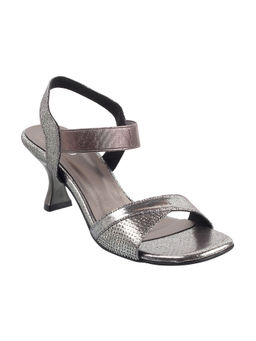 Metro - Stripes Gun Metal Sandals