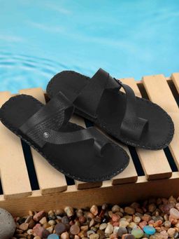 Metro - Men Black Sandals