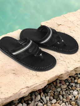 Metro - Men Black Sandals