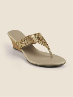 Metro - Women Gold Wedges