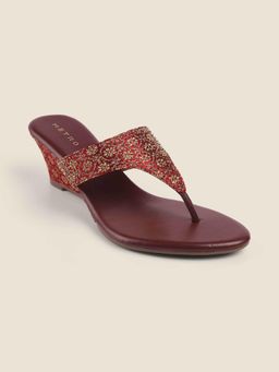 Metro - Women Maroon Wedges