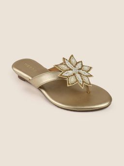 Metro - Women Gold Sandals