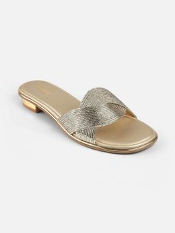Mochi - Women Gold Flats