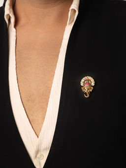 Ruby Raang Studio - Ganesh Ji Multi Brooch
