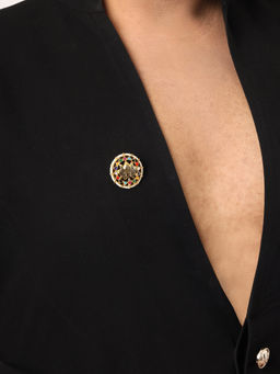 Ruby Raang Studio - Tree of Life Navratan Brooch