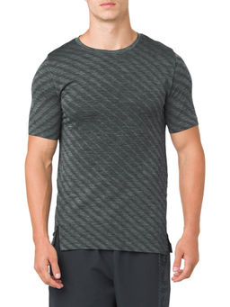 ASICS - Seamless Diagonal Ss Grey Casual T-Shirt