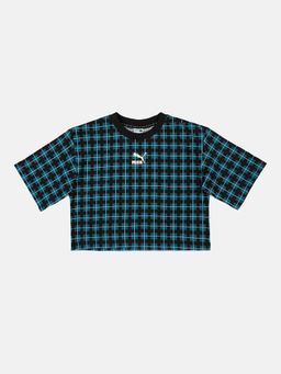 Puma - Classics 90's Prep Aop Girls Black T-shirts