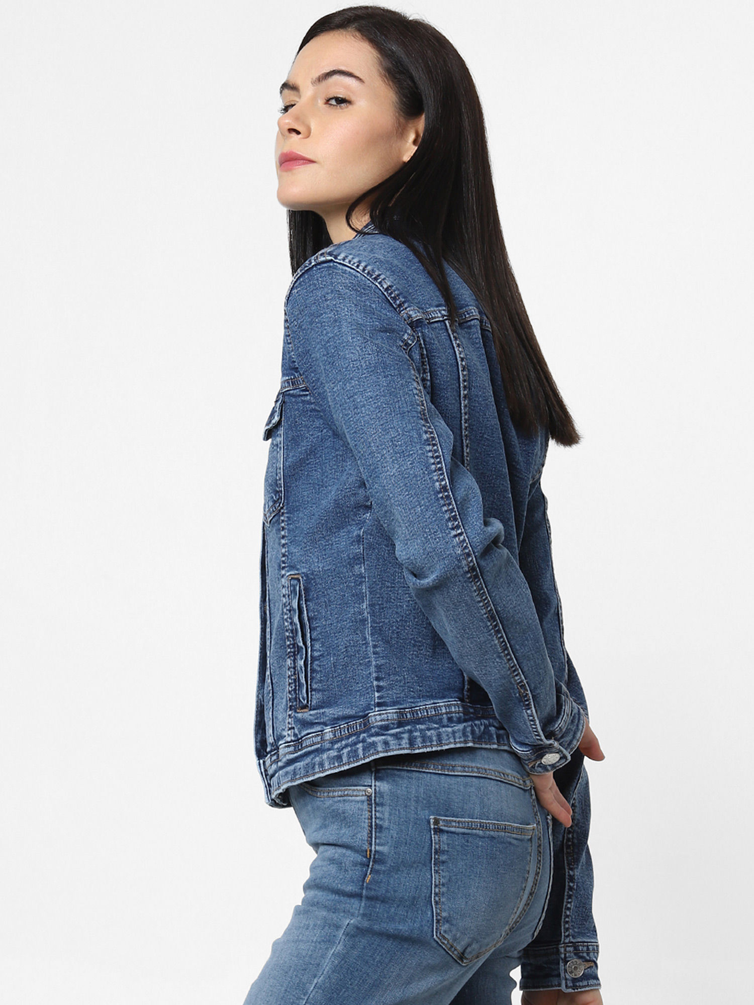 Buy Only Blue Denim Jacket Online 