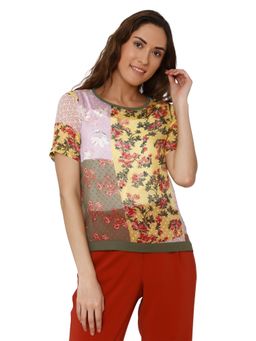VERO MODA - Multi-Color Printed Short Sleeve Top