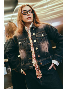 FREAKINS - Gleam Blue Denim Trucker Jacket