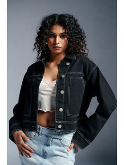 FREAKINS - Space Black Denim Carpenter Jacket