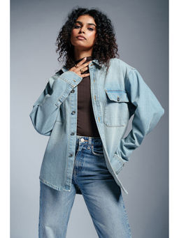 FREAKINS - Frost Blue Women Denim Jacket