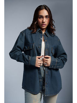 FREAKINS - Cosmo Blue Women Denim Jacket