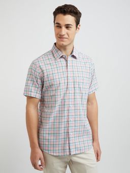 ColorPlus - Tailopink Fit CheckepinkShirt