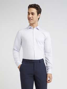 Park Avenue - Light Violet Self Design Formal Shirt