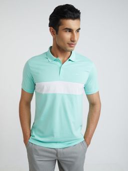 Park Avenue - Green Slim Fit Polo T-Shirt