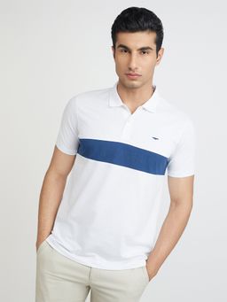 Park Avenue - White Slim Fit Polo T-Shirt