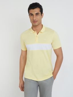 Park Avenue - Yellow Slim Fit Polo T-Shirt