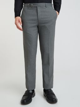 Park Avenue - Super Slim Fit Checkered Grey Trouser