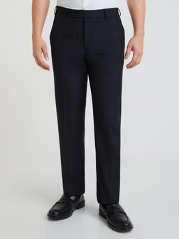 Park Avenue - Regular Fit Checkered Medium Blue Trouser