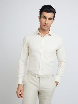 Park Avenue - Slim Fit Formal Shirt Full Sleeves Collar Neck Checks Orange