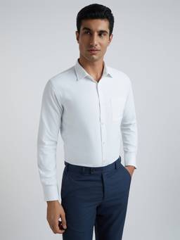 Park Avenue - Slim Fit Solid White Shirt