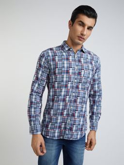 Parx - Men Printed Blue Shirt