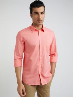 Parx - Men Solid Pink Shirt